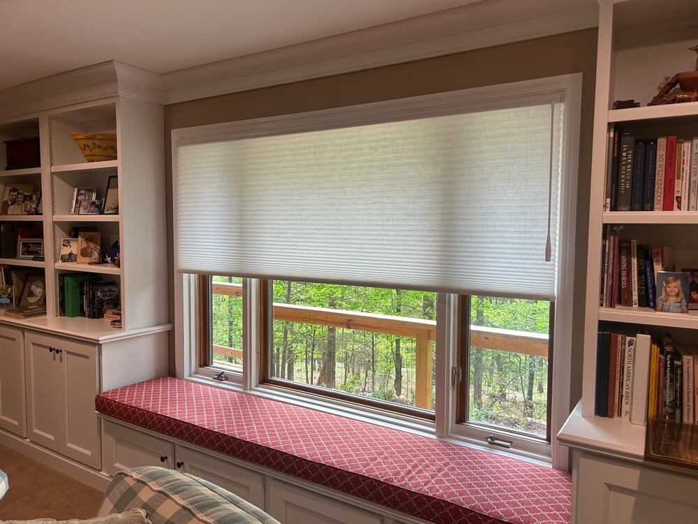 Convenient Motorized Honeycomb Shades with Smart Wand Operation on Timberstone Trail in Pacific, MO