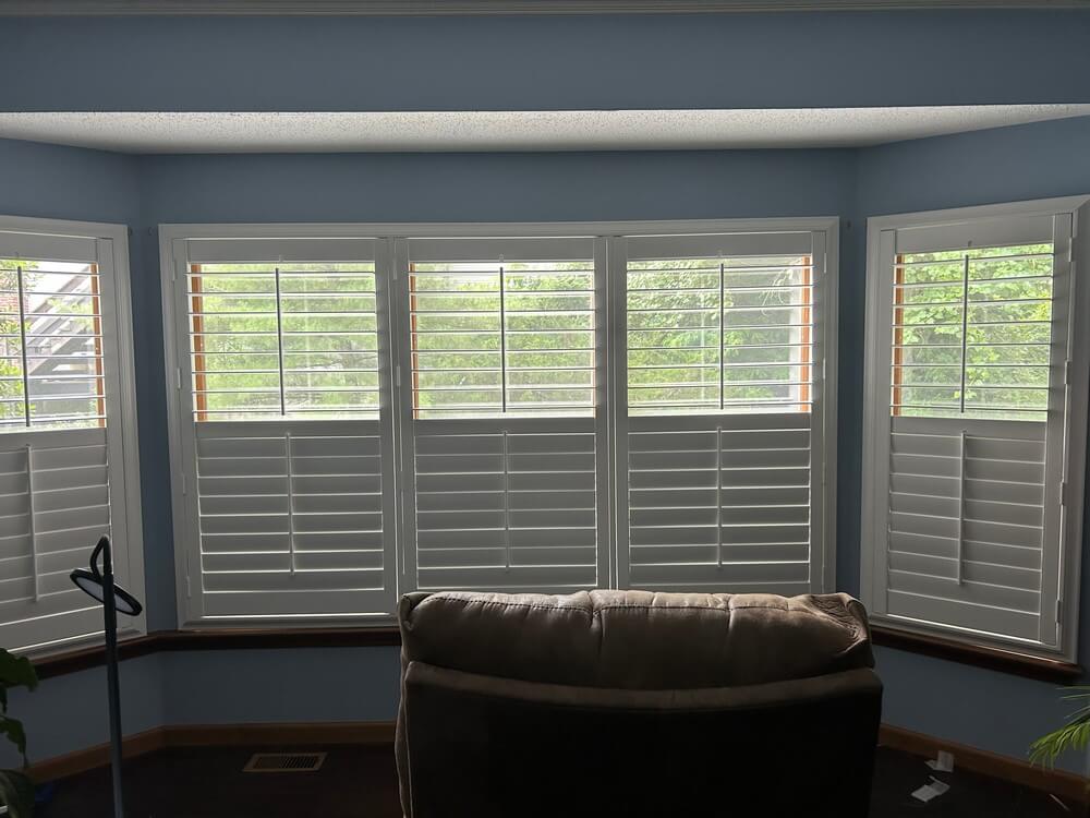 Exact-Fit Front Tilt Plantation Shutters on Chateau Woods Dr in Ferguson, MO