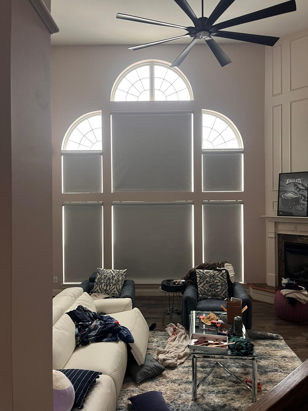 Seamless Motorized Roller Shades on Madison Park Dr in Cottleville, MO