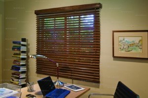 Natural Wood Blinds in St. Louis
