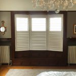 Plantation Shutters on a Bay Window on Westminster Pl in St. Louis, MO